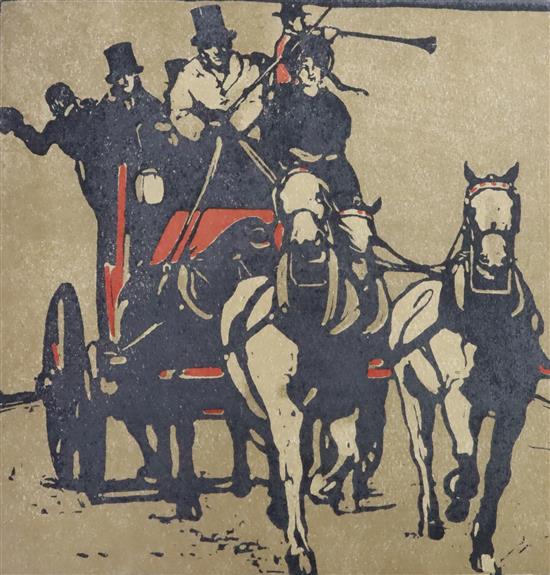 Nicholson, William - An Almanac of Twelve Sports, text by Rudyard Kipling, qto, cloth, William Heinemann,